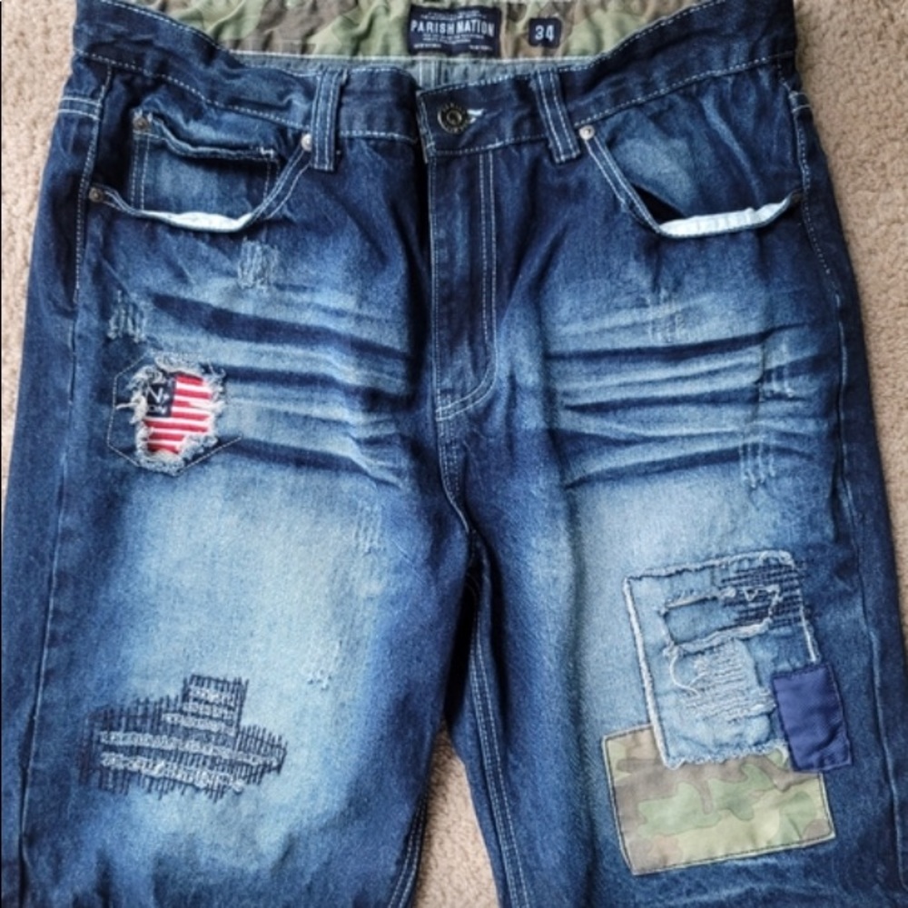 Parish Nation Denim Shorts, Size 34